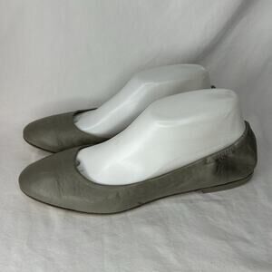 Pomme D’or Round Toe Flats Gray Size 38